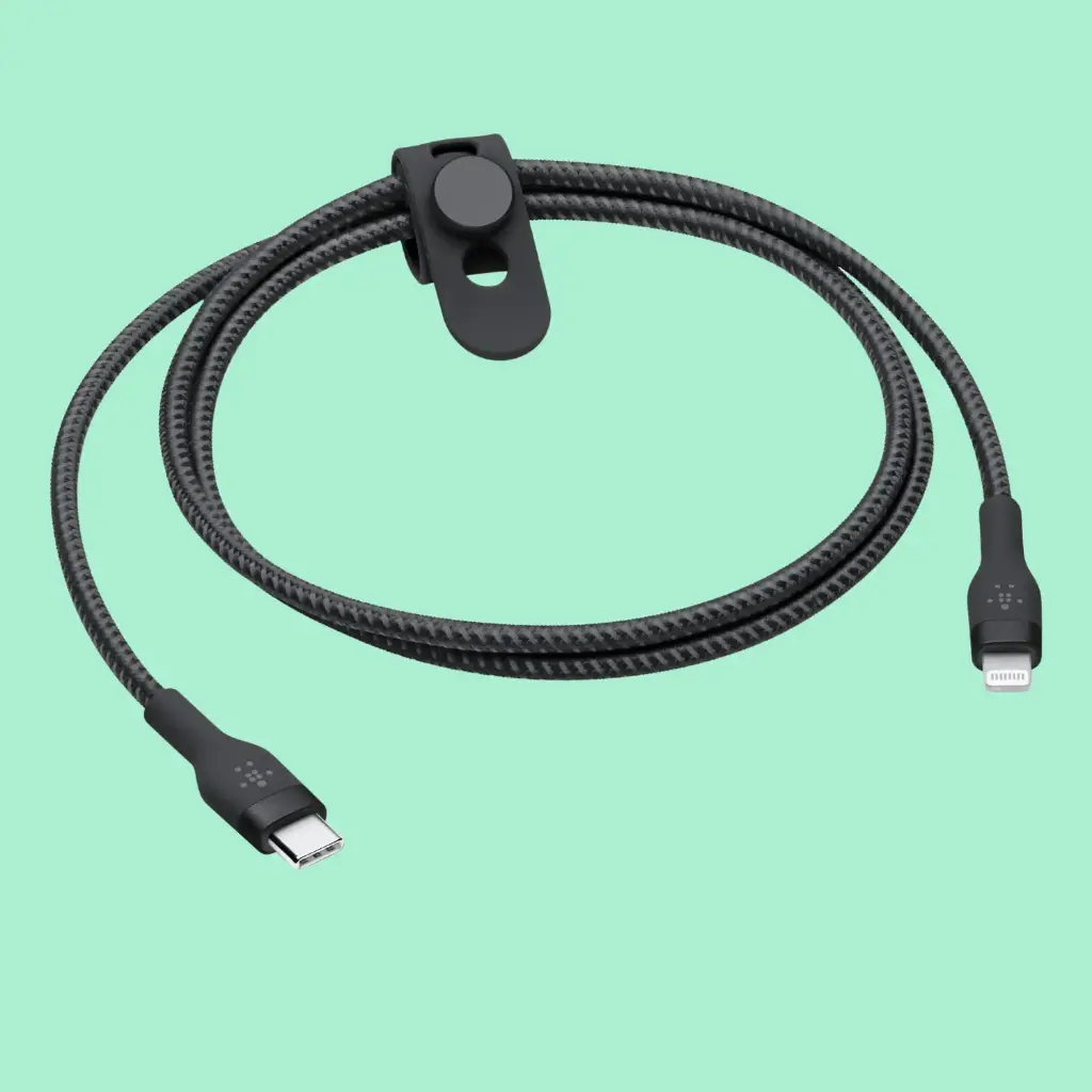 Belkin BoostCharge Pro 2-in-1 Cable with USB-C and Lightning (1.5m)