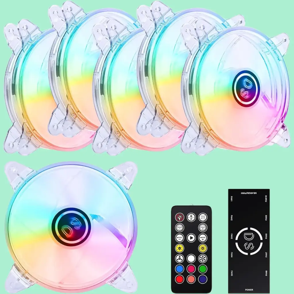 DS Axis Rainbow Light RGB LED 120mm Case Fan