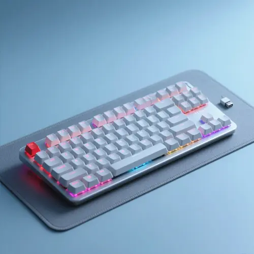 紅龍 K621 Horus TKL 矮軸超薄無線 RGB 機械式電競鍵盤 - 紅軸